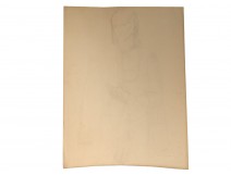 Drawing sketch study Ernst Van Leyden portrait woman vrouwenportret 1930