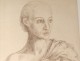 Ernst Van Leyden ink drawing woman portrait Karin Van Leyden portret 1933