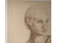 Ernst Van Leyden ink drawing woman portrait Karin Van Leyden portret 1933