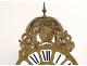 Movement bronze parquet clock Weapons France portrait king Louis XV eighteenth
