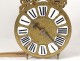 Movement bronze parquet clock Weapons France portrait king Louis XV eighteenth
