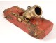 Mock-up mortar to the usual howitzer gun bronze lilies Louis XV 18th