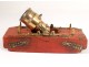 Mock-up mortar to the usual howitzer gun bronze lilies Louis XV 18th