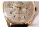 Chronograph Nivor La Chaux 18K solid gold watch Swiss Watch XX