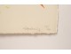 Color lithograph Ernst Van Leyden Abstract composition 1959 n ° III