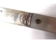 Folding knife with fruit pencil mother-of-pearl silver cutlery War Langres nineteenth