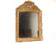 Mirror Régence ice carved wood frame gilded shell flowers mirror eighteenth