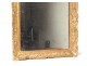 Mirror Régence ice carved wood frame gilded shell flowers mirror eighteenth