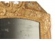 Mirror Régence ice carved wood frame gilded shell flowers mirror eighteenth