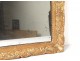 Mirror Régence ice carved wood frame gilded shell flowers mirror eighteenth