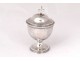 Ciboire ointment pot sick solid silver Old man cross 98gr nineteenth