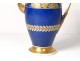 Coffee pot porcelain Paris gilding basket flowers I Empire Nineteenth