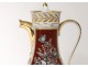 Porcelain coffee pot Paris gilding Napoleon III nineteenth century