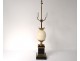 House lamp Charles Oeuf ostrich gilded bronze black marble twentieth century