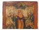 Russian orthodox icon HSP Pokrov Virgin Mother God Protection Saints eighteenth