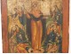 Russian orthodox icon HSP Pokrov Virgin Mother God Protection Saints eighteenth