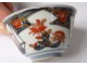 Small porcelain sake bowl Japan Imari decor gilding flowers nineteenth century