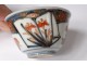 Small porcelain sake bowl Japan Imari decor gilding flowers nineteenth century