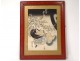 Japanese print Ukiyo-e Kunisada Utagawa Toyokuni III umbrella woman nineteenth