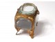 Small box jewelry box glass gilded brass Napoleon III nineteenth century