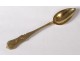 11 teaspoons clamp silver sugar vermeil Minerva box NapIII nineteenth