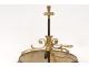 Large bouillotte lamp 3 lights gilded bronze palmettes I Empire Nineteenth