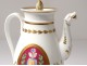 Porcelain coffee pot Paris Paris war Napoleon Empire III helmet