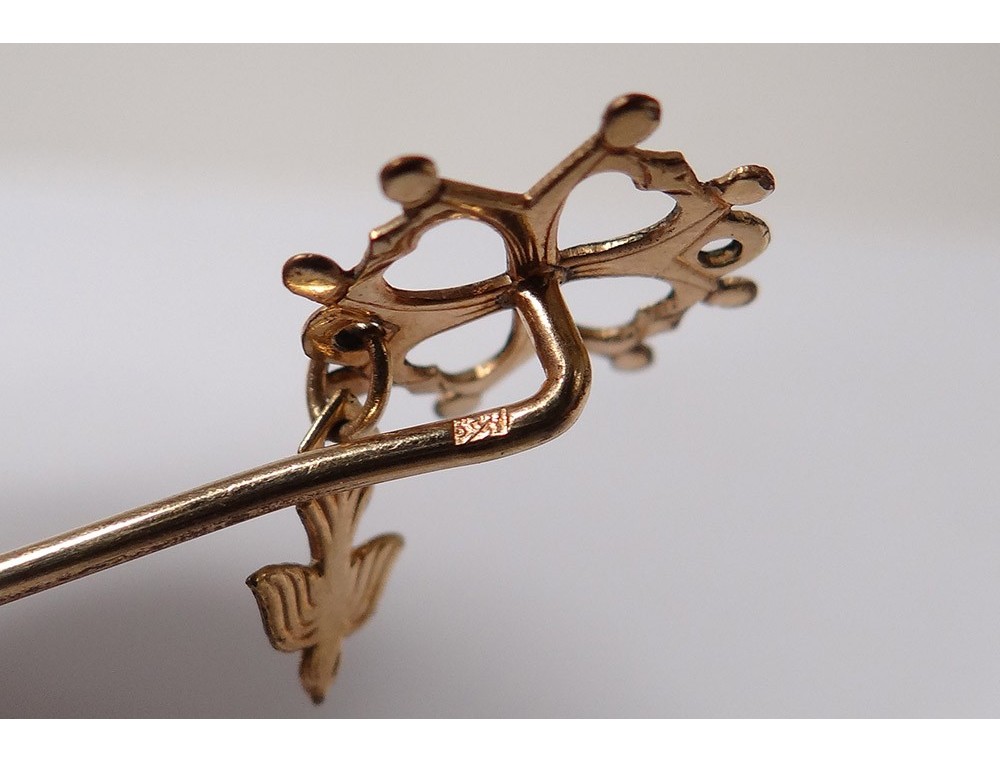 Épingle à Cravate Croix Argentée Pour Homme - Accessoire élégant Pour Mariage, Pâques, Noël - Avec Boîte Cadeau