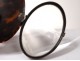 Oval pouch magnifying glass in sterling silver frame eighteenth century
