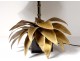Maison Jansen lamp palm tree foliage bamboo brass vintage 1970 vintage design