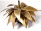 Maison Jansen lamp palm tree foliage bamboo brass vintage 1970 vintage design