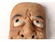 Mask of Noh polychrome wooden theater demon Gigaku O-beshimi Japan nineteenth