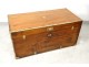 Navy trunk captain chest camphor brass lock ringtone nineteenth