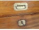 Navy trunk captain chest camphor brass lock ringtone nineteenth