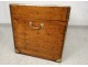 Navy trunk captain chest camphor brass lock ringtone nineteenth