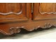 Buffet enfilade Louis XV nantes mahogany solid carved eighteenth century