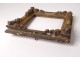 Regency small frame carved wood gilded flowers antique eighteenth century frame