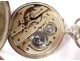 Large sterling silver pocket watch Spiral Breguet watch late nineteenth