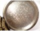 Large sterling silver pocket watch Spiral Breguet watch late nineteenth
