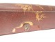 Box glove box lacquered wood gilding cherry blossoms Japan twentieth century