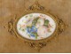 Carnet drawings porcelain miniature bouquet flowers brass gilt nineteenth century