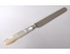 12 fruit dessert knives sterling silver mother of pearl Minerva Napoleon III nineteenth