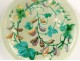 Large enamelled ceramic dish Theodore Deck flowers bindweed 61cm Nineteenth