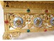 Bible lectern Bible church thabor gilded bronze enamels evangelists nineteenth