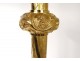 Large pascal candlestick gilded bronze chimeras angels 132cm candlestick nineteenth
