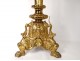 Large pascal candlestick gilded bronze chimeras angels 132cm candlestick nineteenth