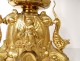 Large pascal candlestick gilded bronze chimeras angels 132cm candlestick nineteenth