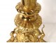 Large pascal candlestick gilded bronze chimeras angels 132cm candlestick nineteenth