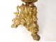 Large pascal candlestick gilded bronze chimeras angels 132cm candlestick nineteenth