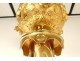 Large pascal candlestick gilded bronze chimeras angels 132cm candlestick nineteenth